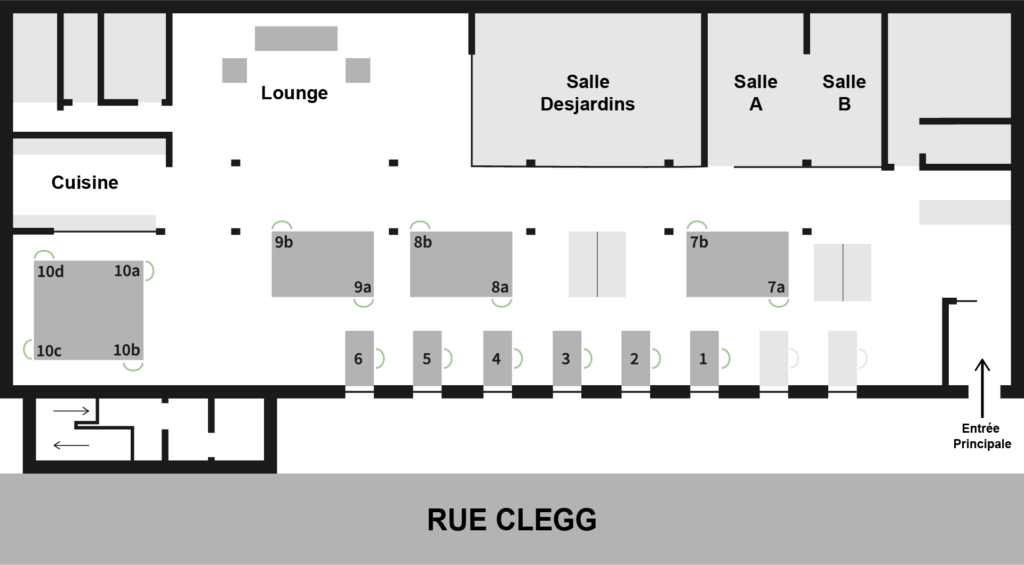 Reserve a room, Atelier Room Map